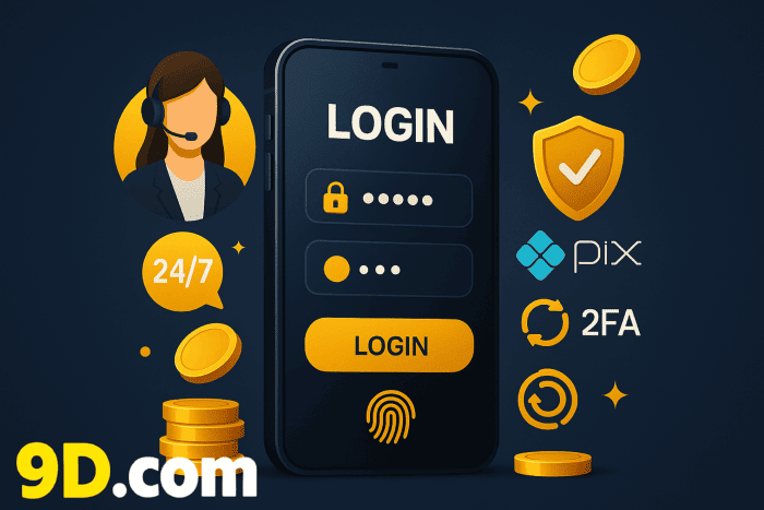 Figura 3 do login da 9D